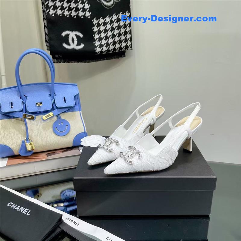 CC Pearl Double C Pendant Diamond Shoes