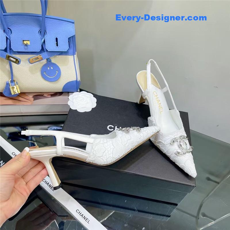 cc pearl double c pendant D1am0nd shoes