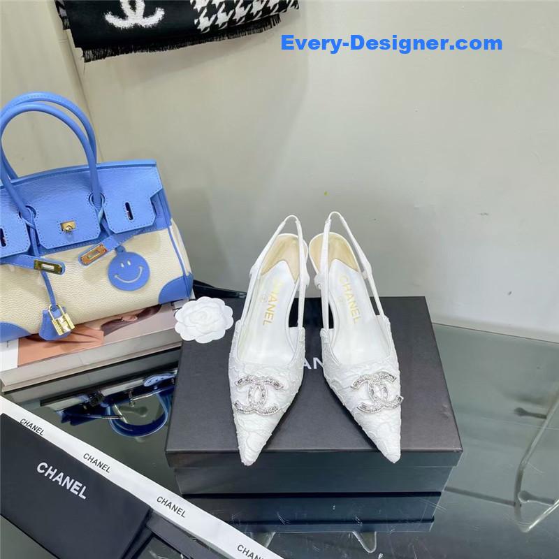 cc pearl double c pendant D1am0nd shoes