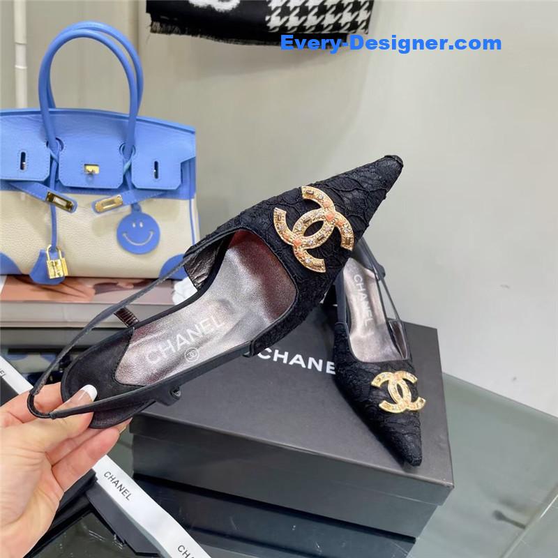 CC Pearl Double C Pendant Diamond Shoes