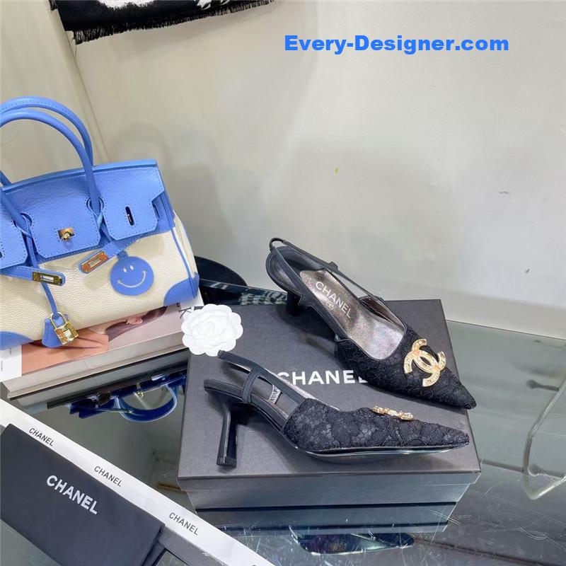 CC Pearl Double C Pendant Diamond Shoes