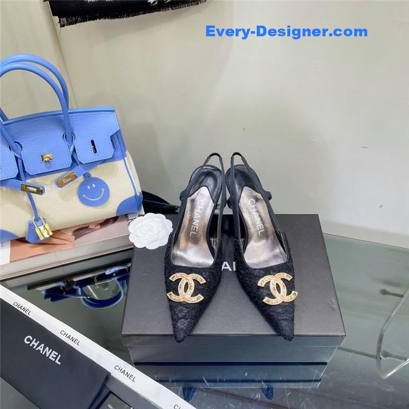 CC Pearl Double C Pendant Diamond Shoes