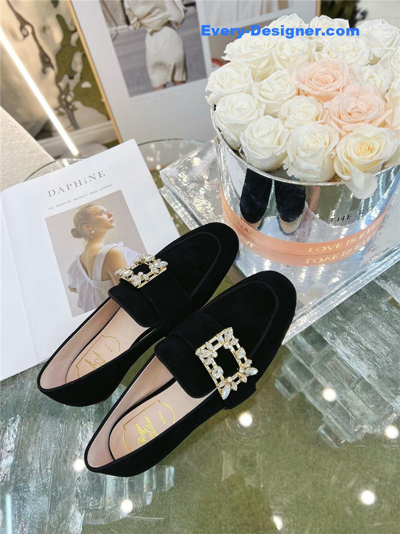 roger vivier D1am0nd buckle loafers