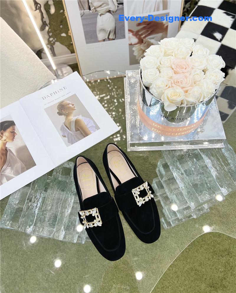 roger vivier D1am0nd buckle loafers