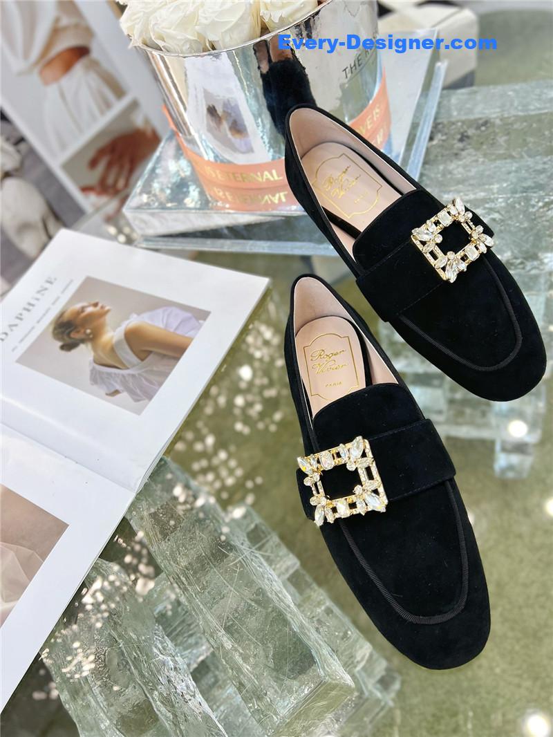 roger vivier D1am0nd buckle loafers