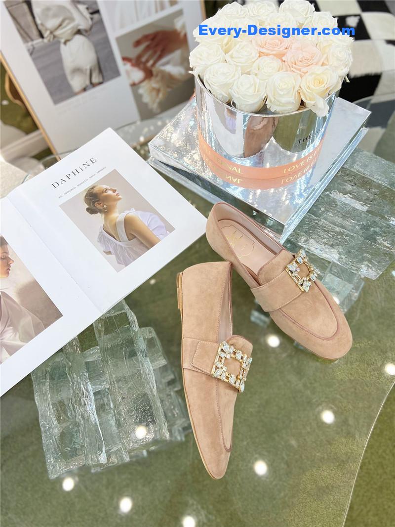 roger vivier D1am0nd buckle loafers