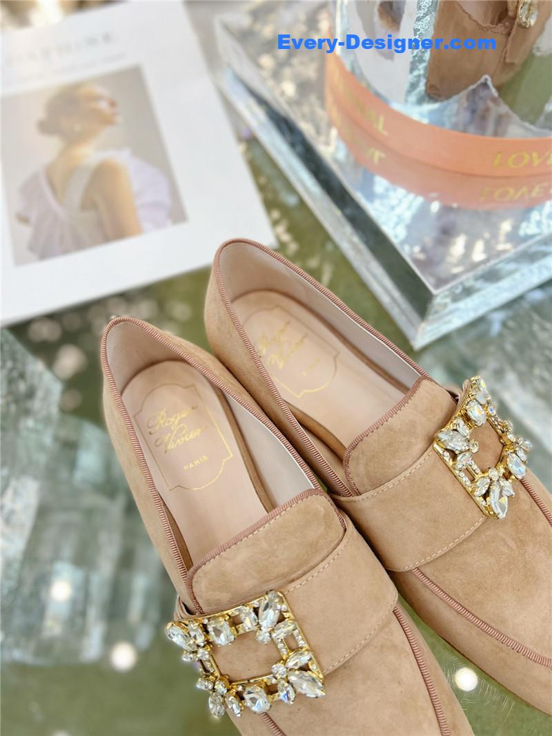 roger vivier D1am0nd buckle loafers