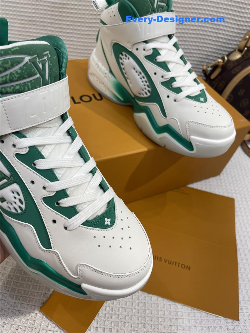 l0vis Vvtt0n lv white/green trainer 2 sneakers