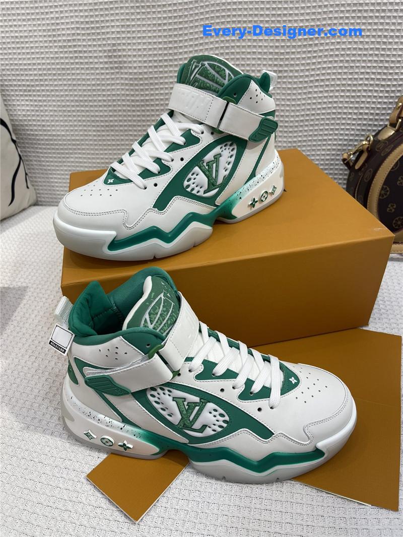 l0vis Vvtt0n lv white/green trainer 2 sneakers