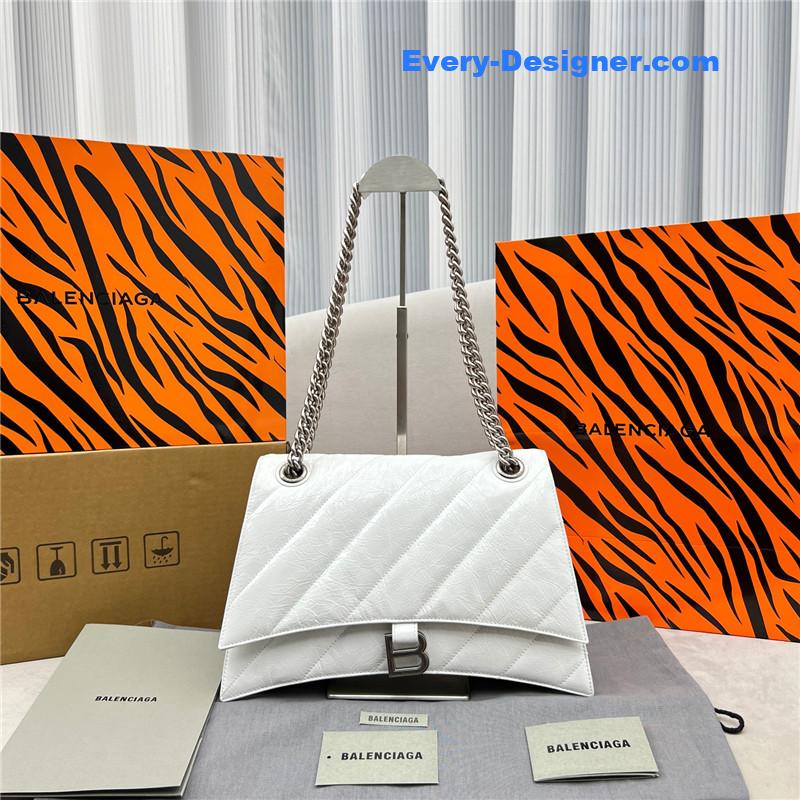 Ba1en*iaga crush bag white