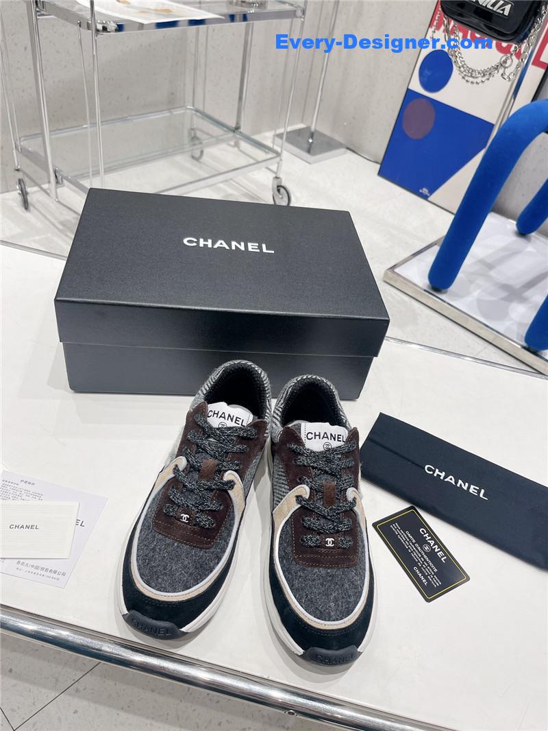 Ch**el logo casual sneakers womens