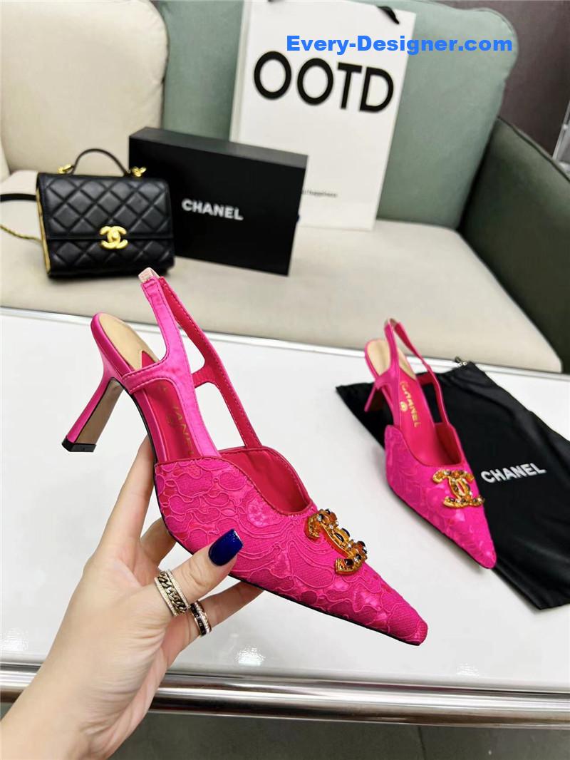 CC Pearl Double C Pendant Diamond Shoes