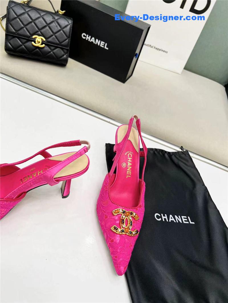 CC Pearl Double C Pendant Diamond Shoes