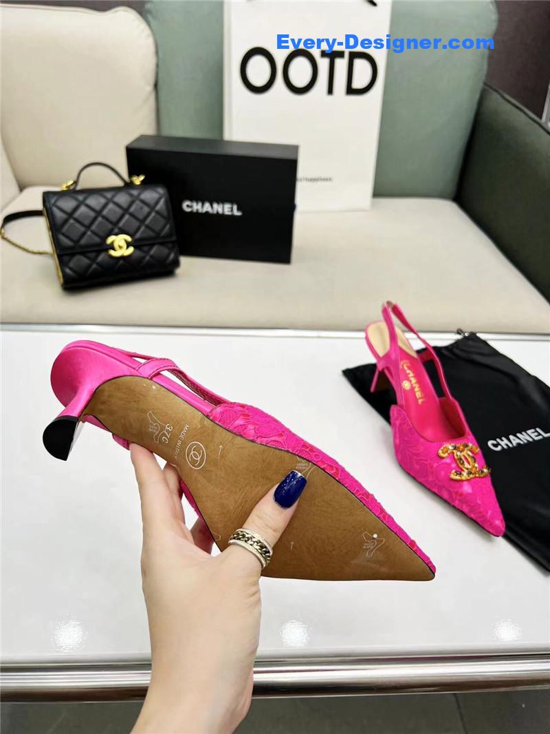 CC Pearl Double C Pendant Diamond Shoes