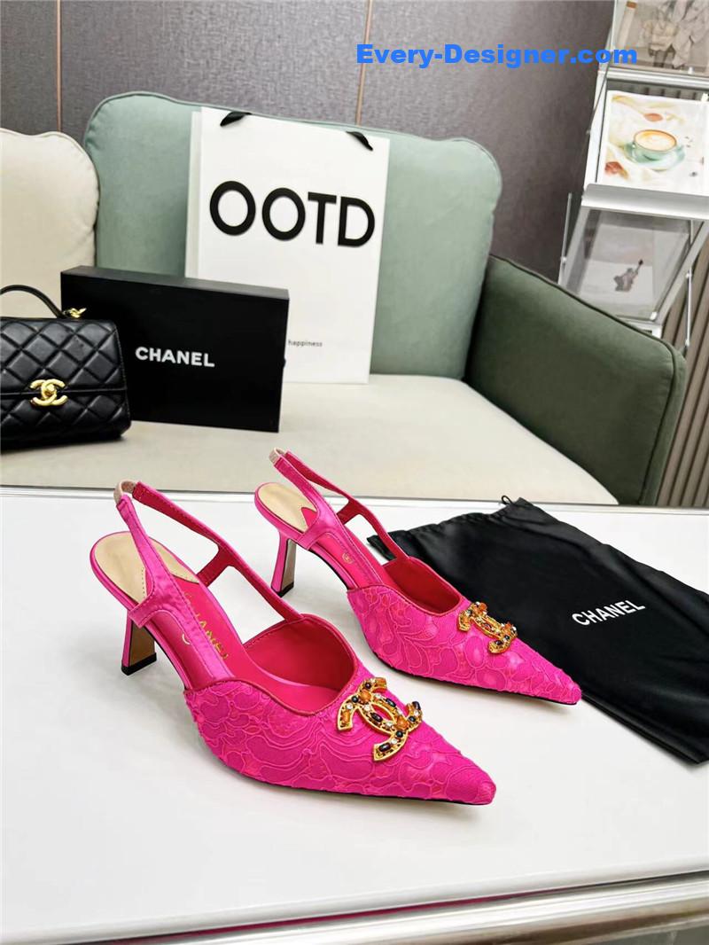 CC Pearl Double C Pendant Diamond Shoes