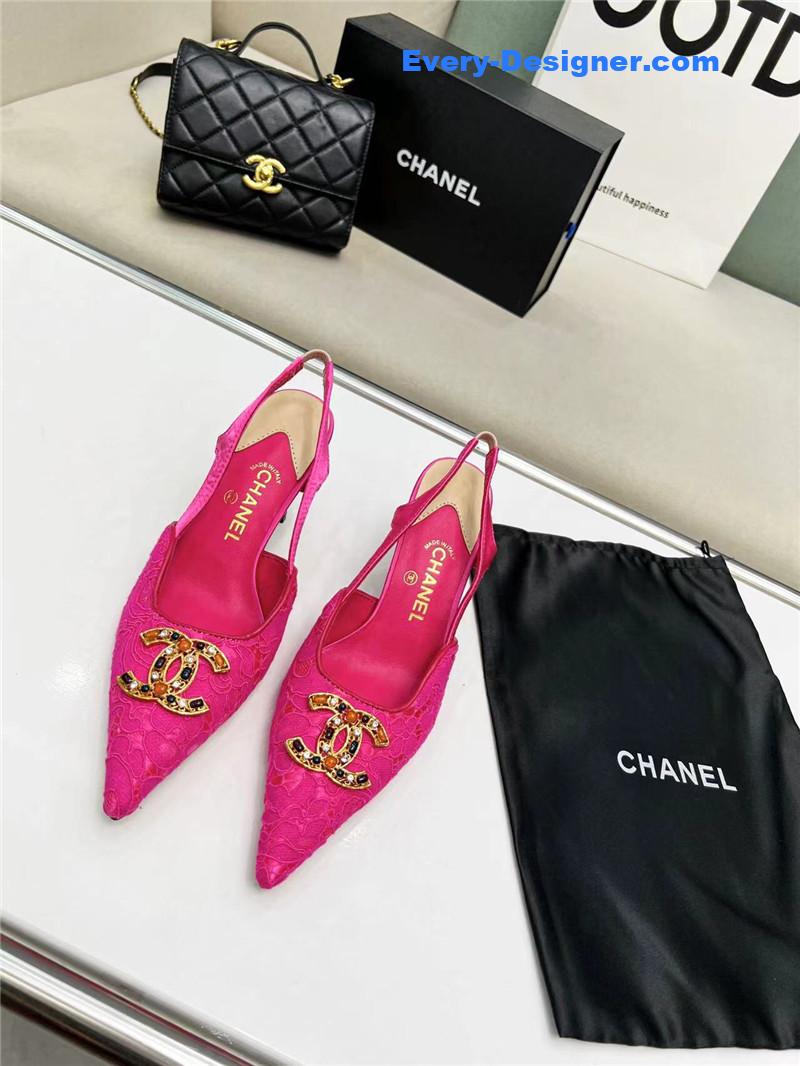 CC Pearl Double C Pendant Diamond Shoes