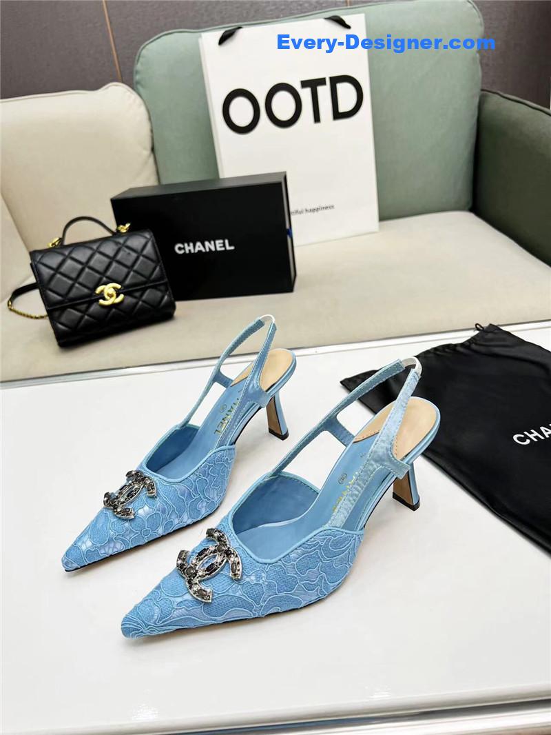 CC Pearl Double C Pendant Diamond Shoes