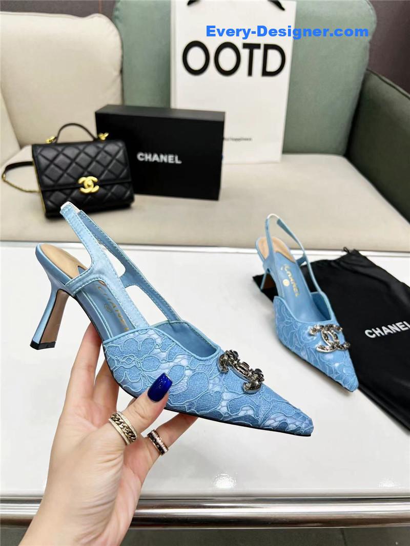 cc pearl double c pendant D1am0nd shoes