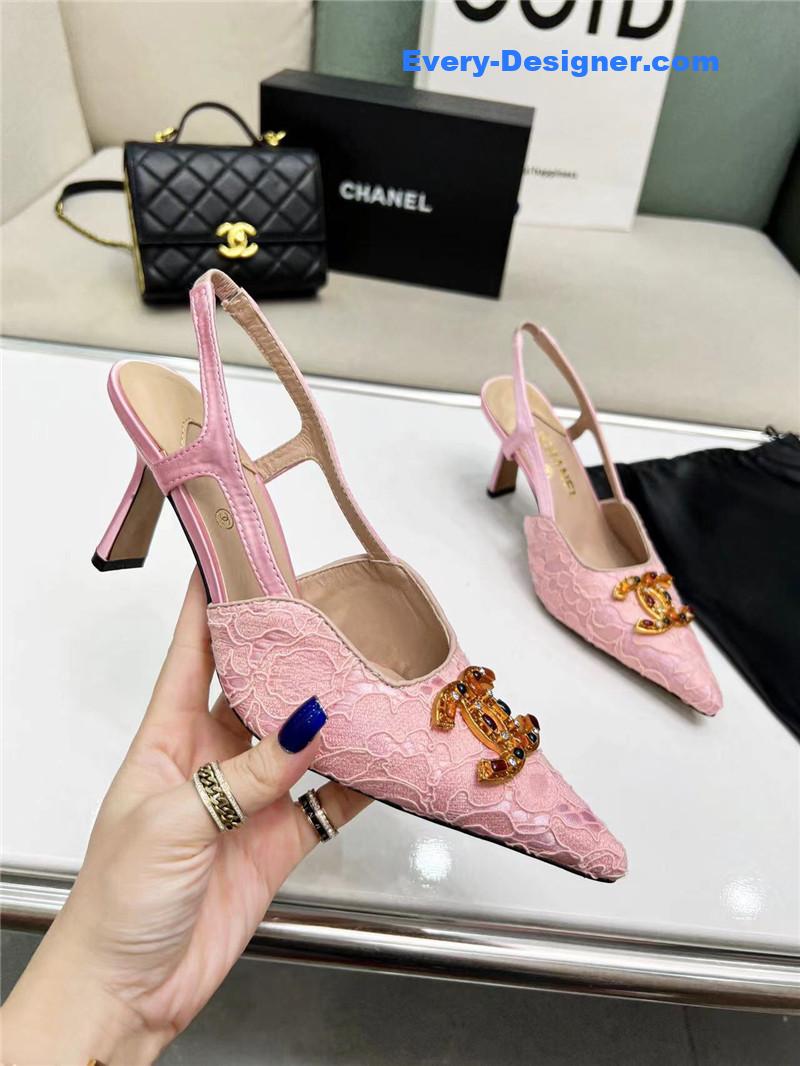 cc pearl double c pendant D1am0nd shoes