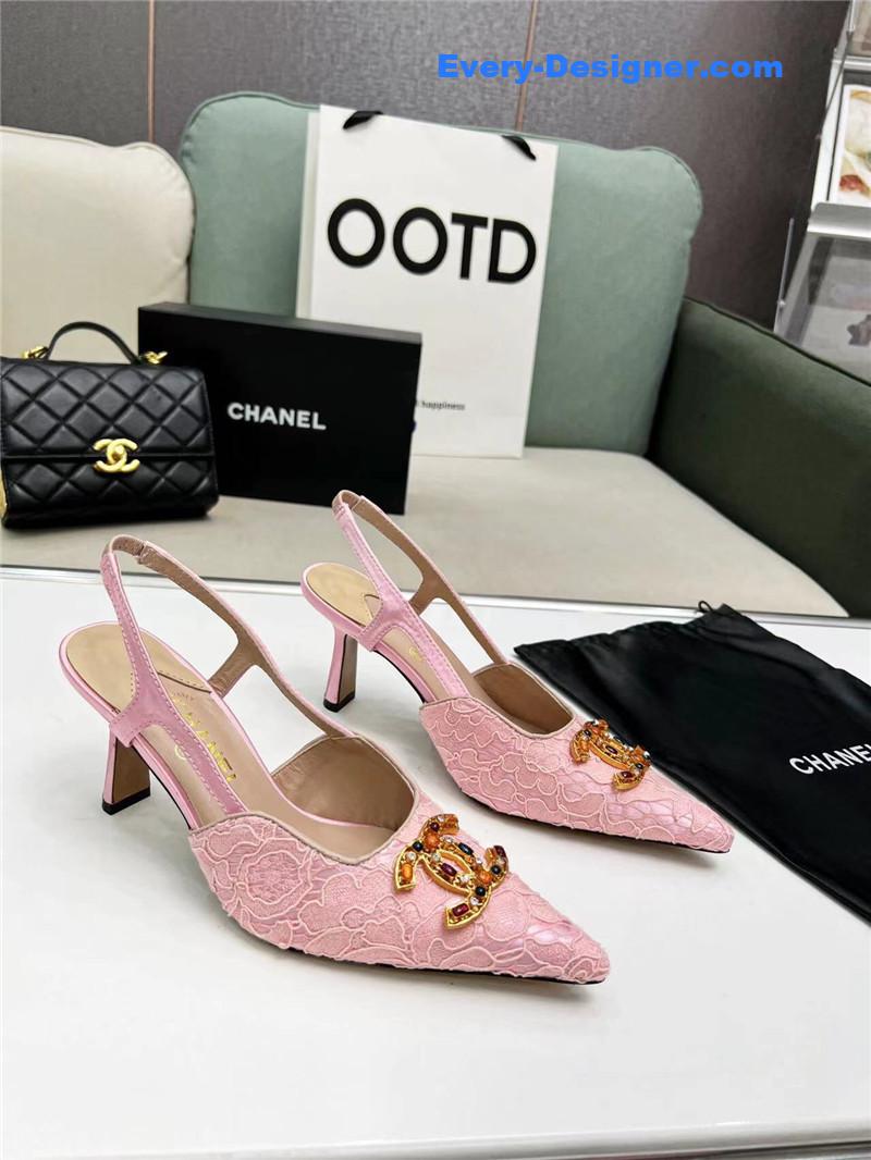 cc pearl double c pendant D1am0nd shoes