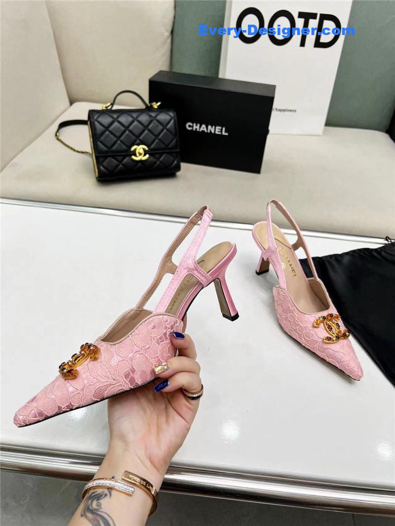 cc pearl double c pendant D1am0nd shoes