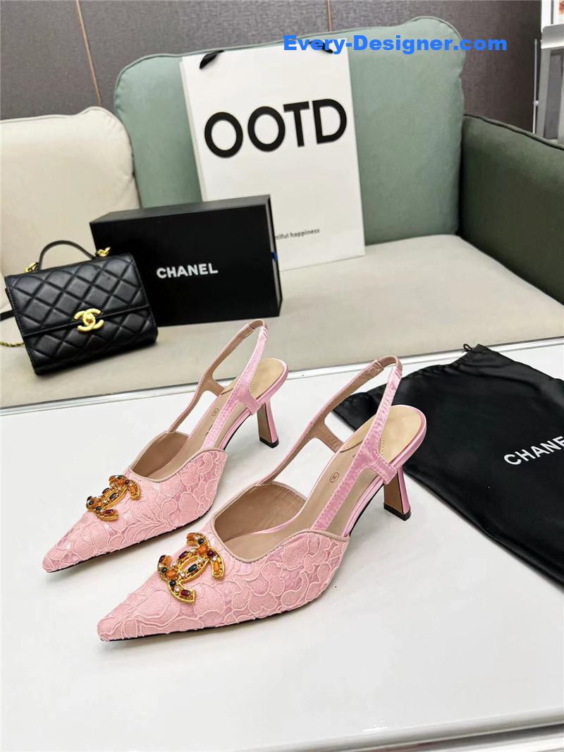 CC Pearl Double C Pendant Diamond Shoes