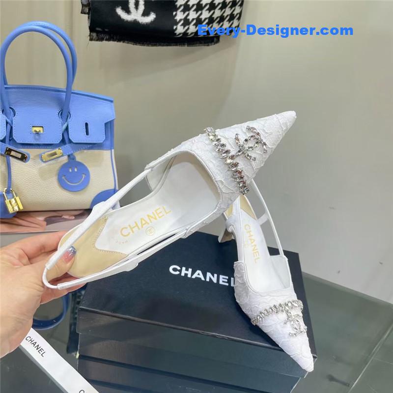 CC Pearl Double C Pendant Diamond Shoes