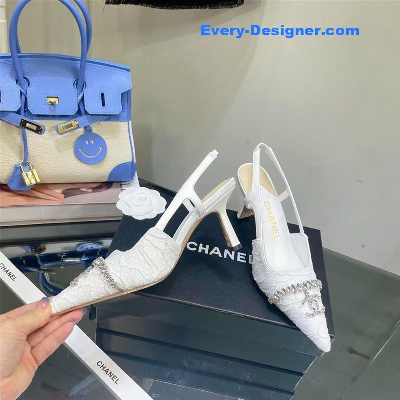 CC Pearl Double C Pendant Diamond Shoes