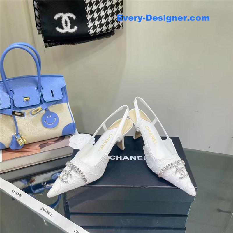 CC Pearl Double C Pendant Diamond Shoes