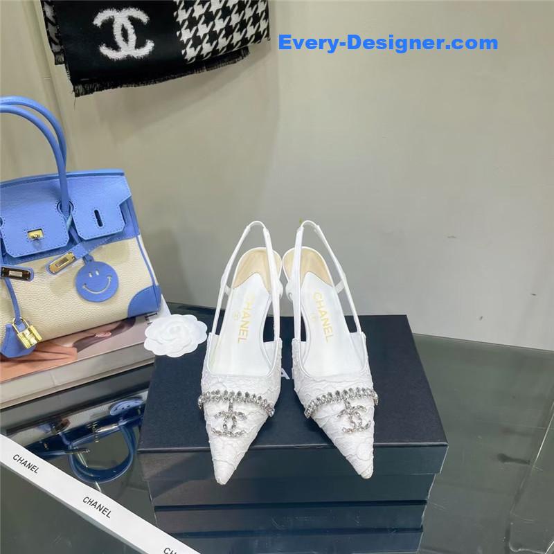 CC Pearl Double C Pendant Diamond Shoes