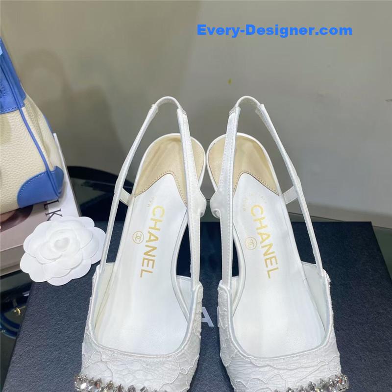 CC Pearl Double C Pendant Diamond Shoes