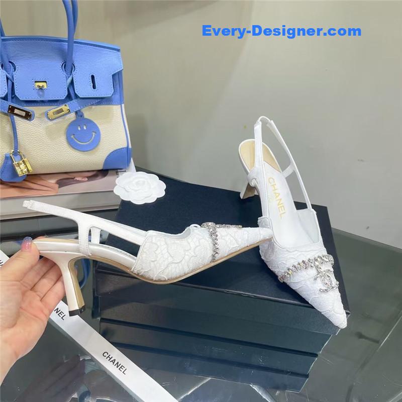 CC Pearl Double C Pendant Diamond Shoes