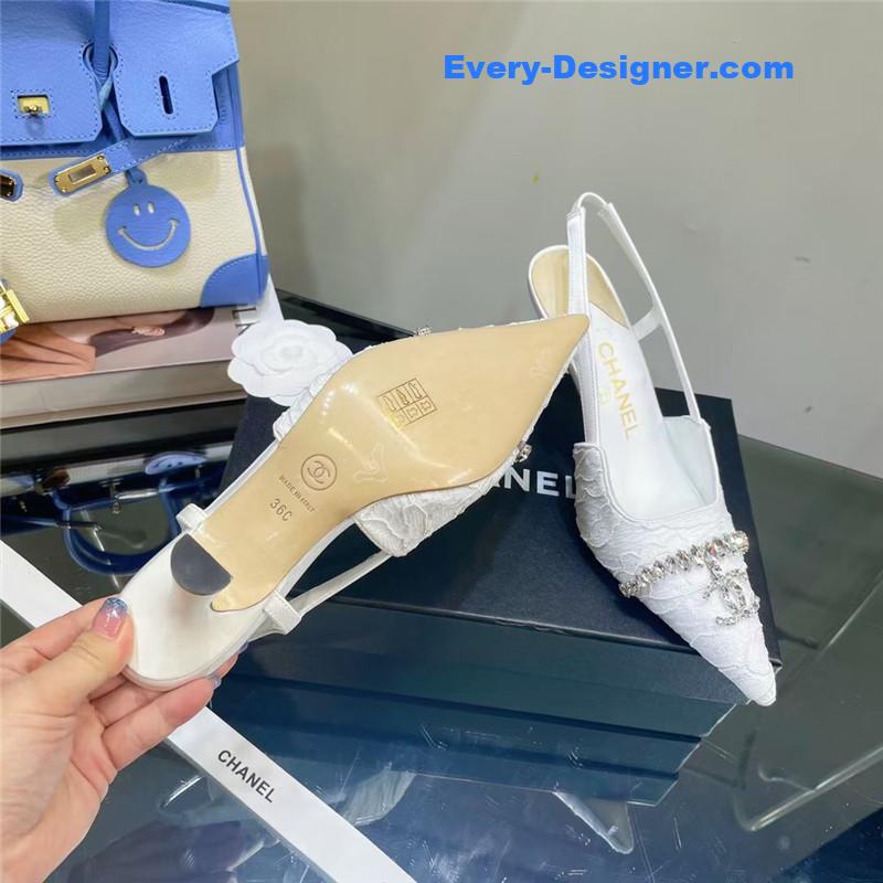 CC Pearl Double C Pendant Diamond Shoes