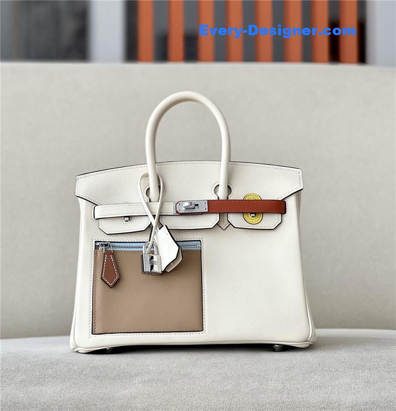 H**me5 birkin 25 swift leather bag