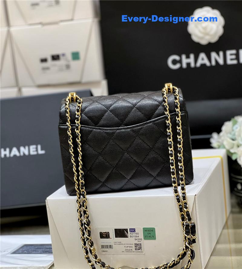 Ch**el leather cf shoulder bag