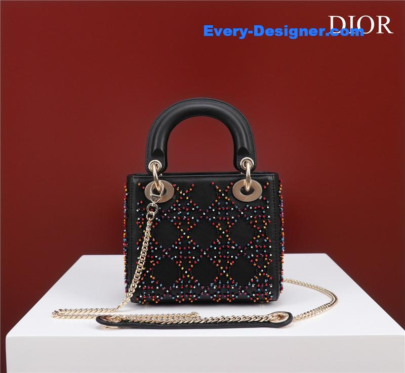 mini lady D10r beaded bag