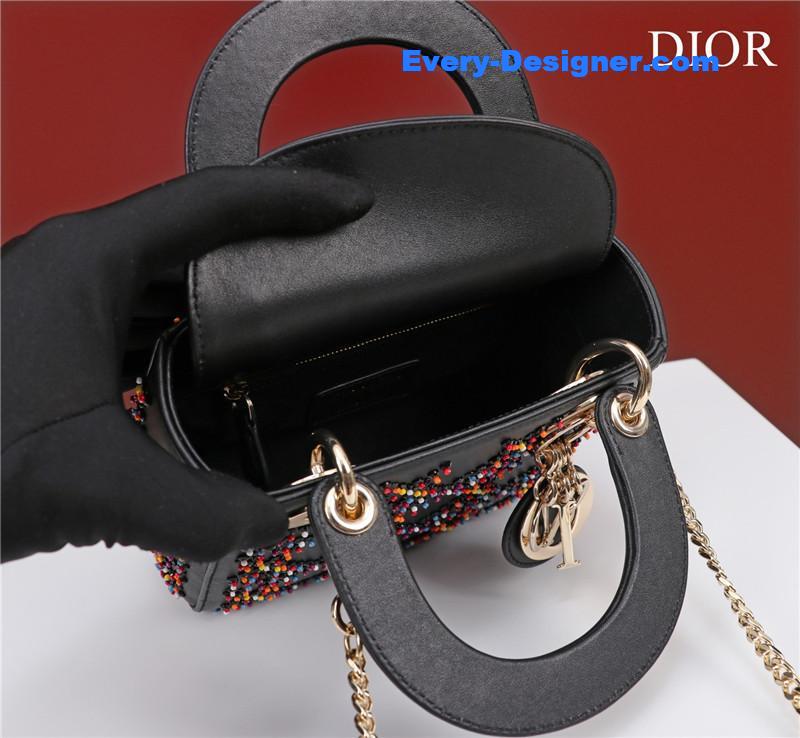 mini lady D10r beaded bag