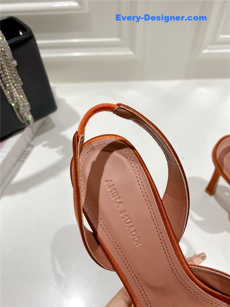 AMINA MUADDI high-end rhinestone original buckle pumps