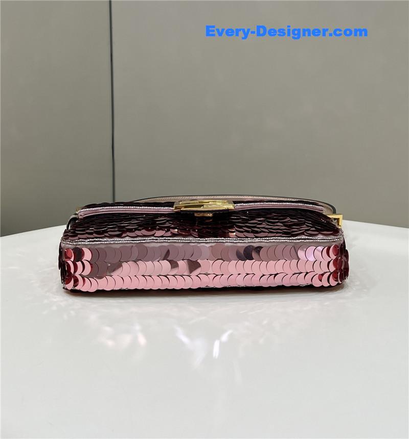 F**di sequin baguette bag