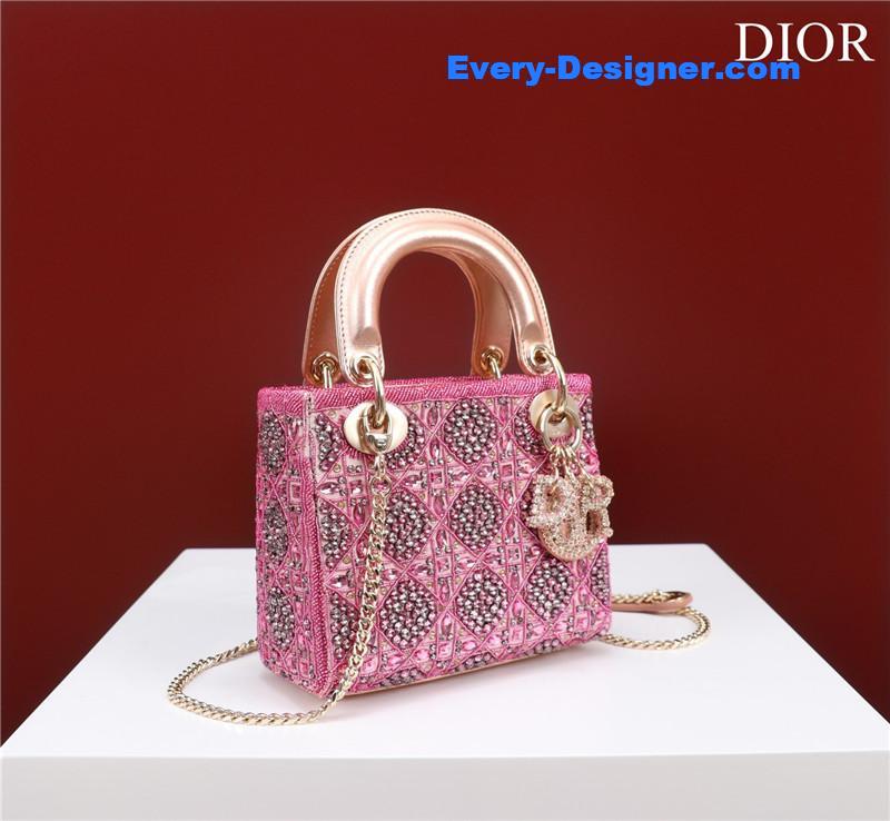 mini lady D10r beaded bag