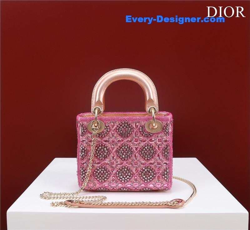 mini lady D10r beaded bag