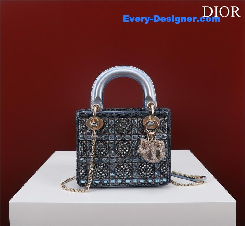 mini lady dior beaded bag