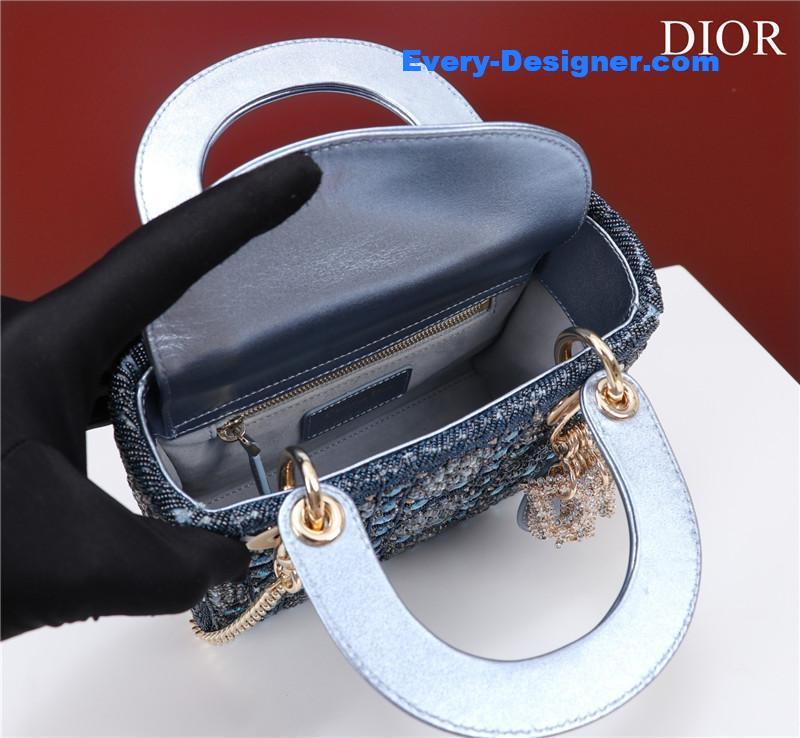 mini lady D10r beaded bag