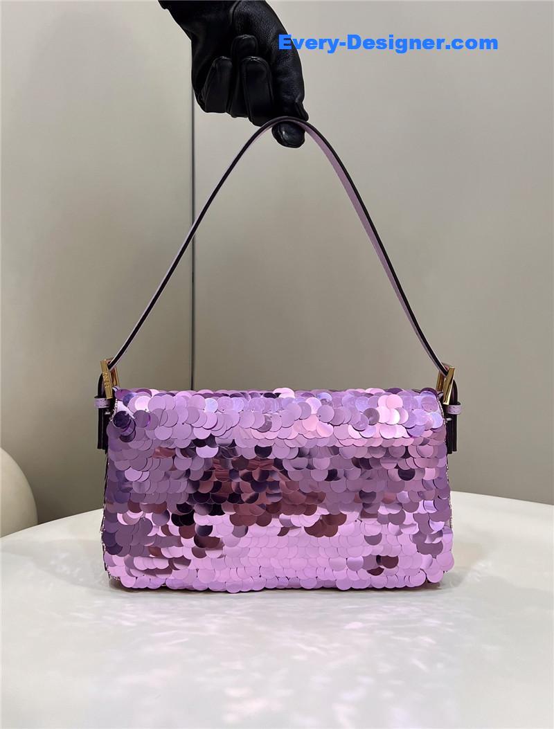 F**di sequin baguette bag