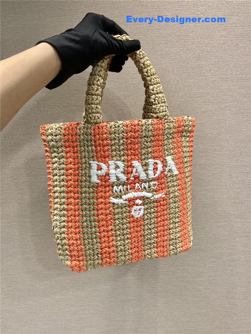 Pra*a raffia tote bag