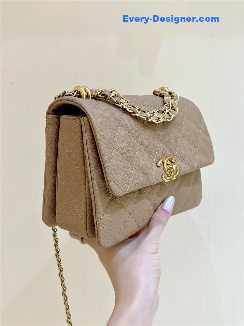 Ch**el leather cf shoulder bag