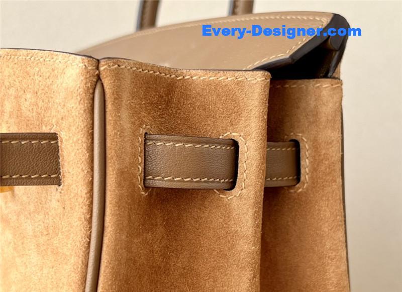 H**me5 birkin 25 suede bag
