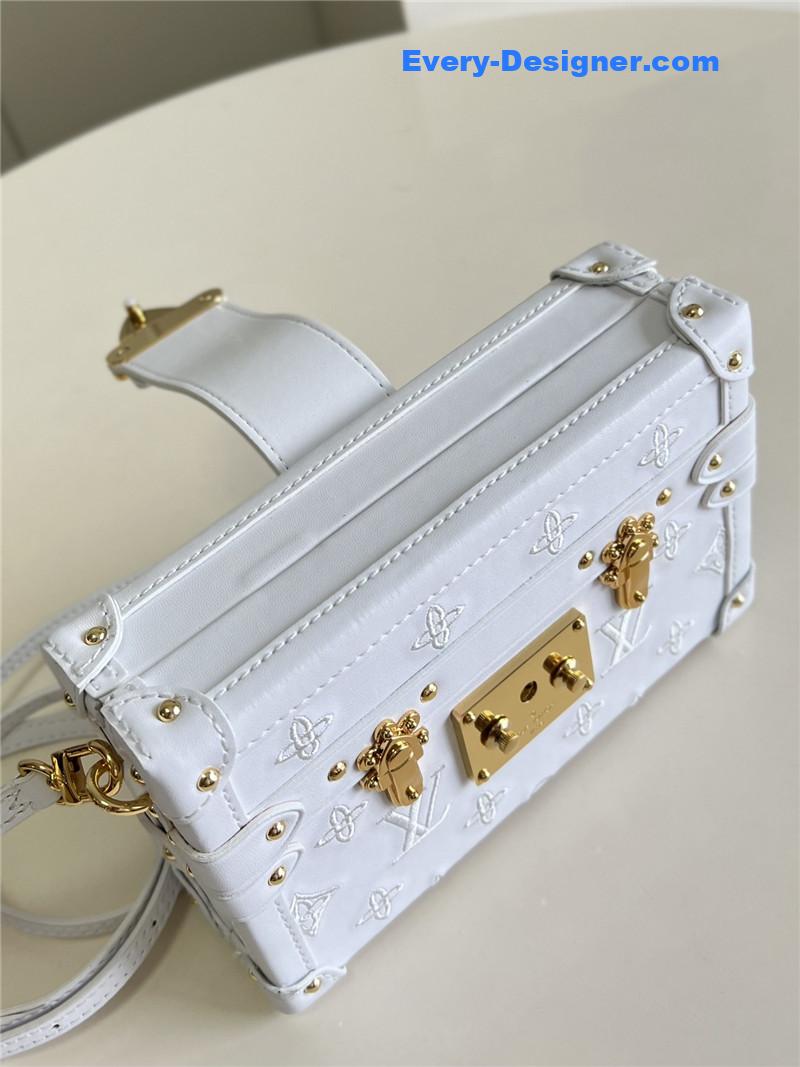 louis vuitton lv petite malle bag white