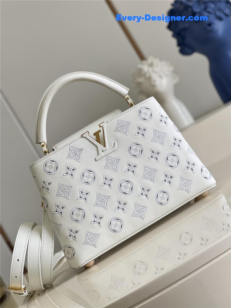 louis vuitton lv  capucines BB embroidery bag