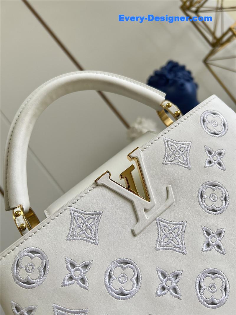 louis vuitton lv  capucines BB embroidery bag